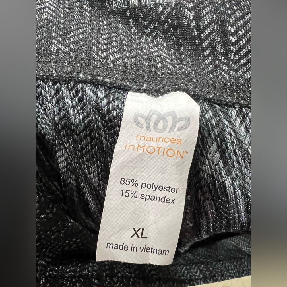 Women’s leggings pants workout yoga Maurice’s In Motion black dark grey XL - Picture 5 of 6